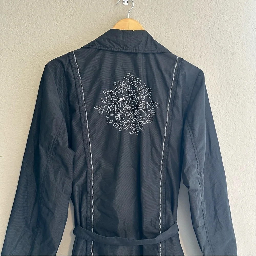 Chico’s Topper Julitta black lightweight windbreaker jacket size